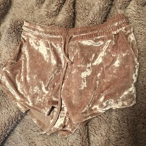 Velvet blush shorts